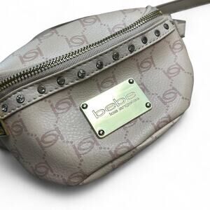 Bebe Pink monogram canvas belt bag